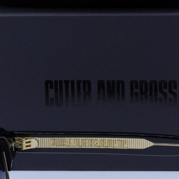Final Price! Cutler and Gross CG1353S 001 Black on Crystal/Grey Sunglasses - Picture 4 of 7